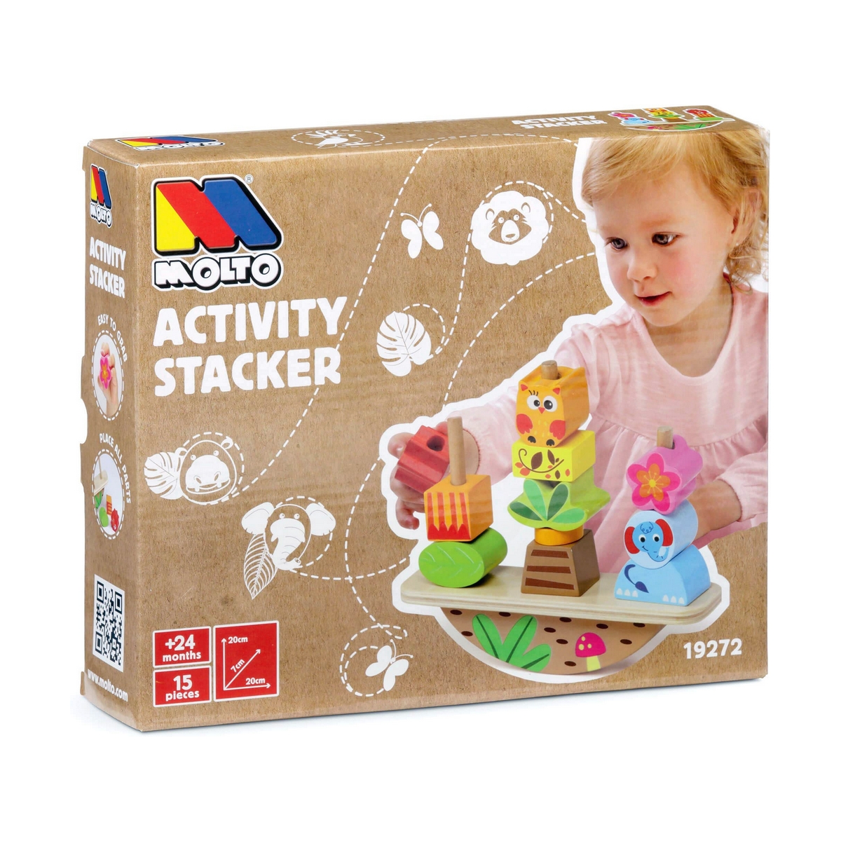 Бебешка играчка Moltó Activity Stacker